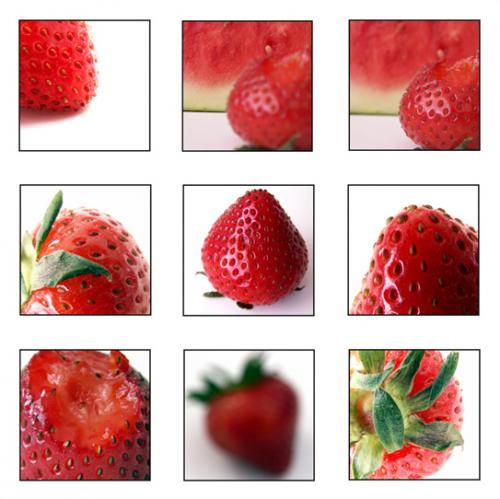 Strawberry Collage By Eddie Horgan